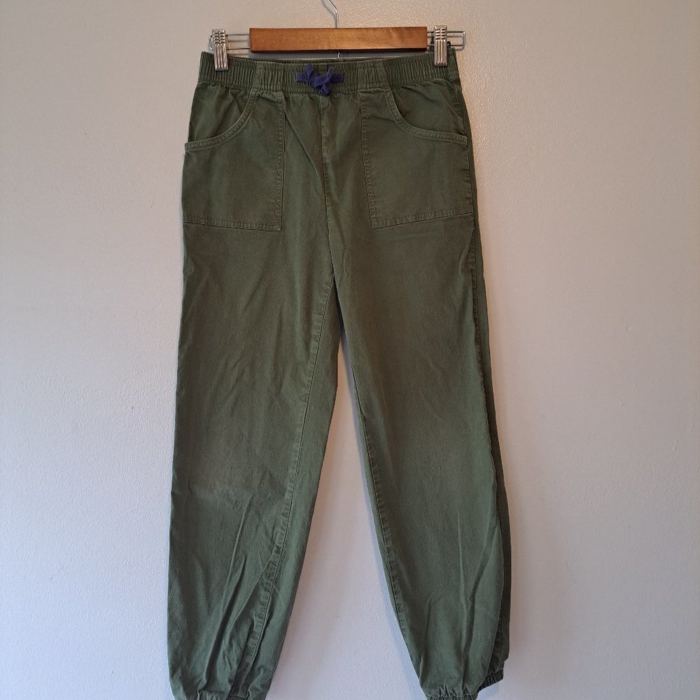 Vineyard Vine Girls Military Green Pocketed‎ Twill Jogger Pants Size 12
